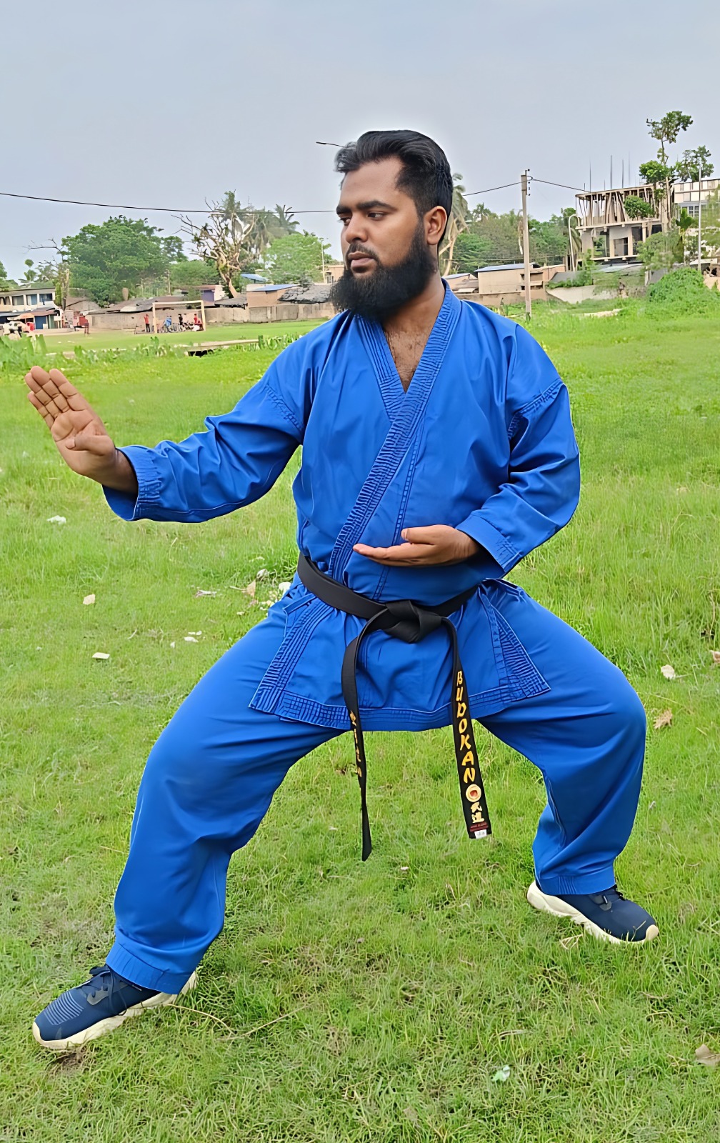 Karate teacher Mr. Md Ohid Gazi in Basirhat