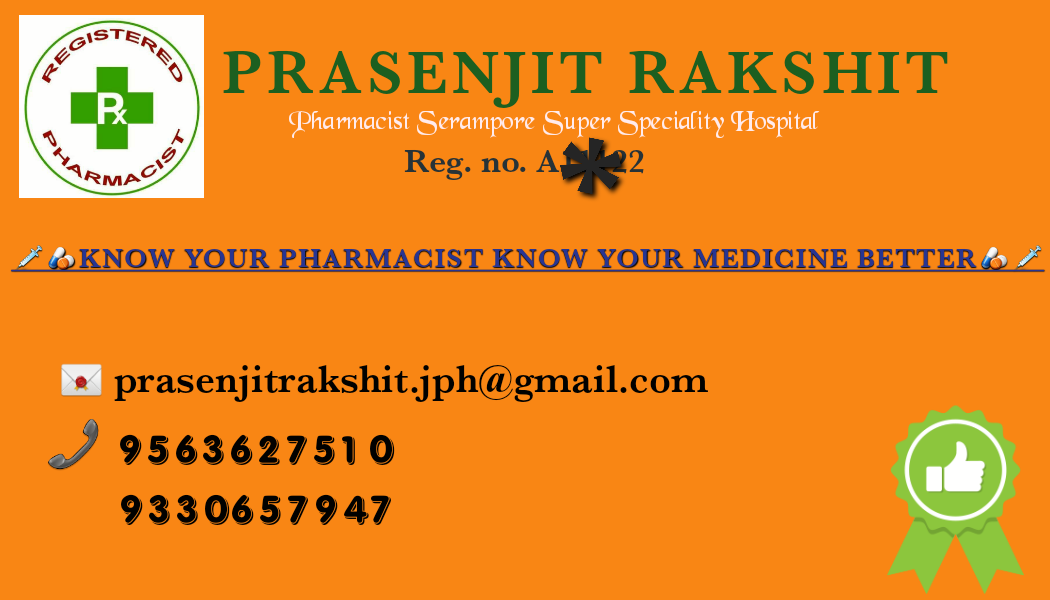 Pharmacist Mr. Prasenjit Rakshit in Chandannagar Hooghly