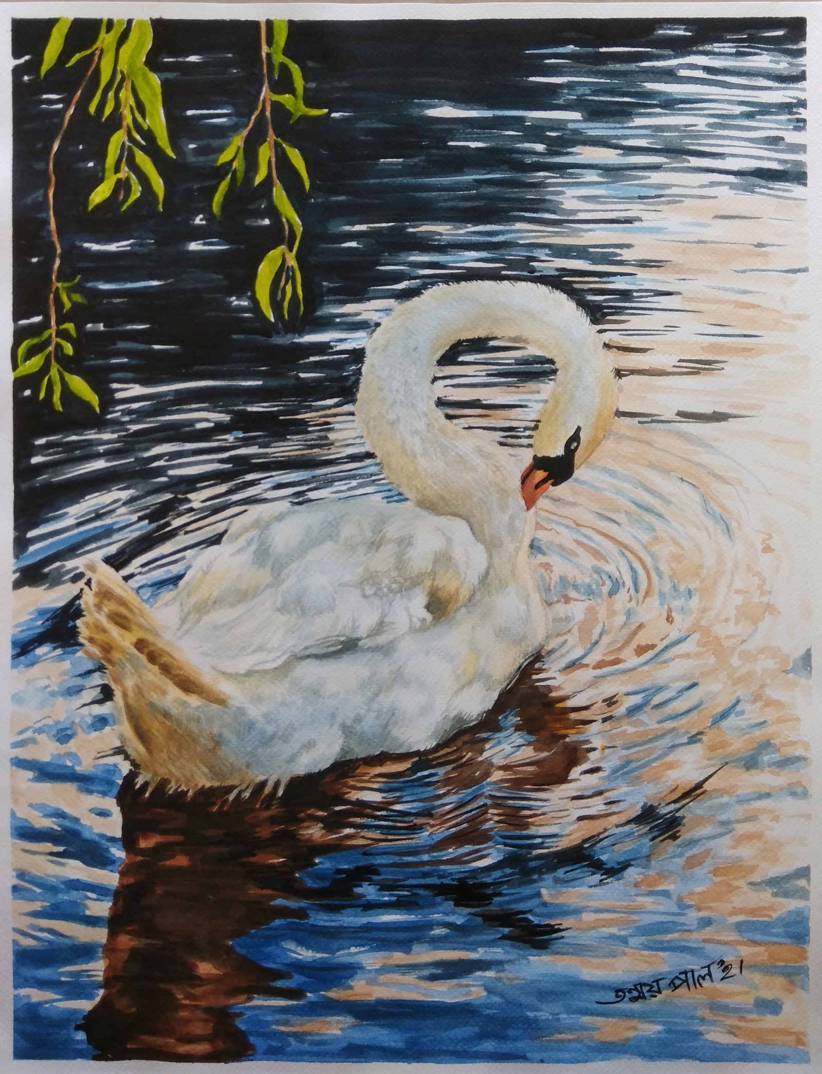 Drawing teacher Mr. Tanmoy Paul in Chaitannyapur