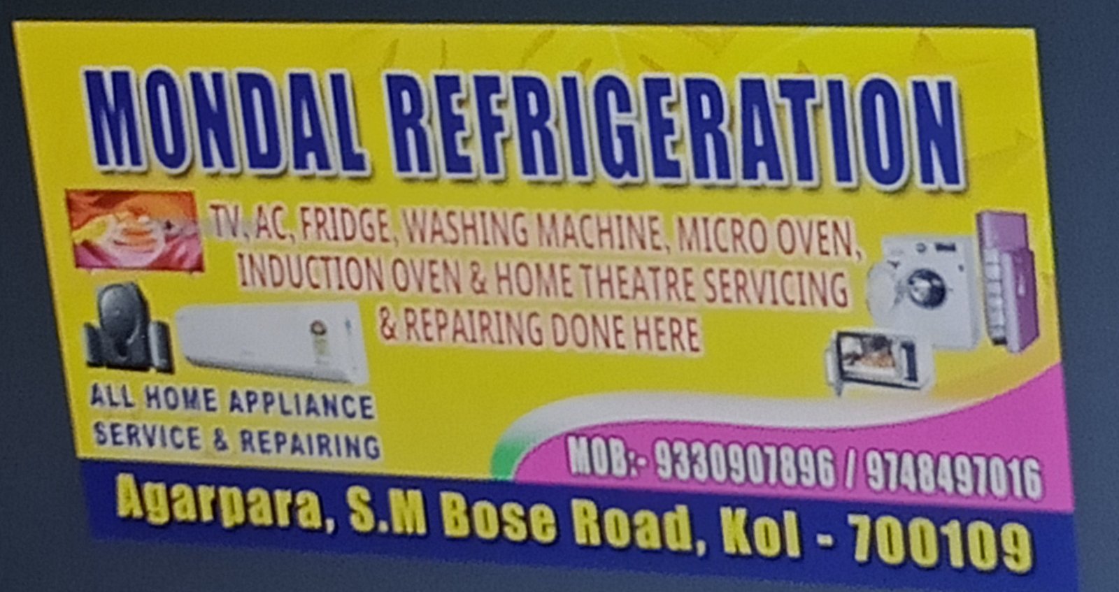 AC mechanic Mr. Subhajit Mondal in Agarpara