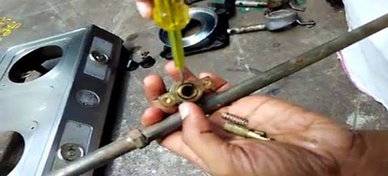 Gas oven technician Mr. Satyen Roy in Siliguri Town