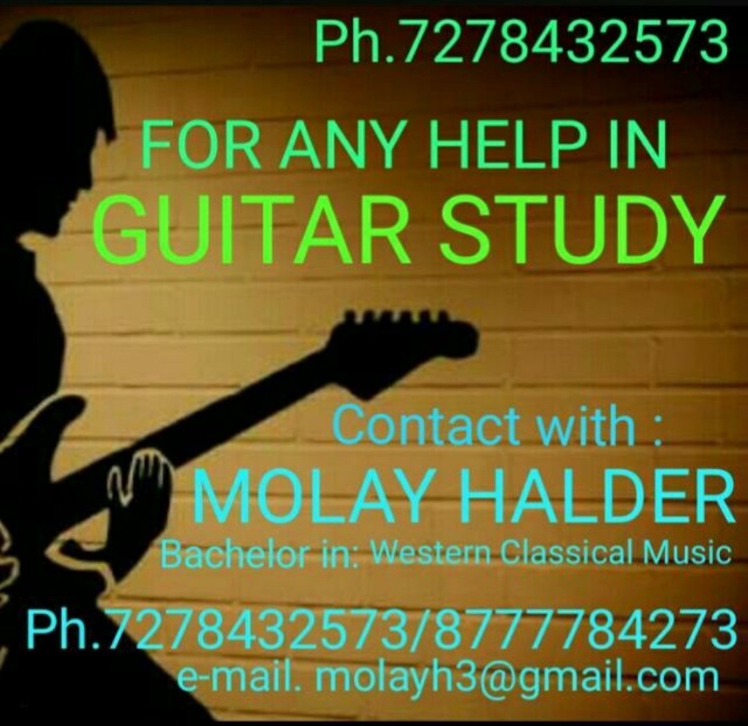Guitar teacher Mr. Molay Halder in Panchpota