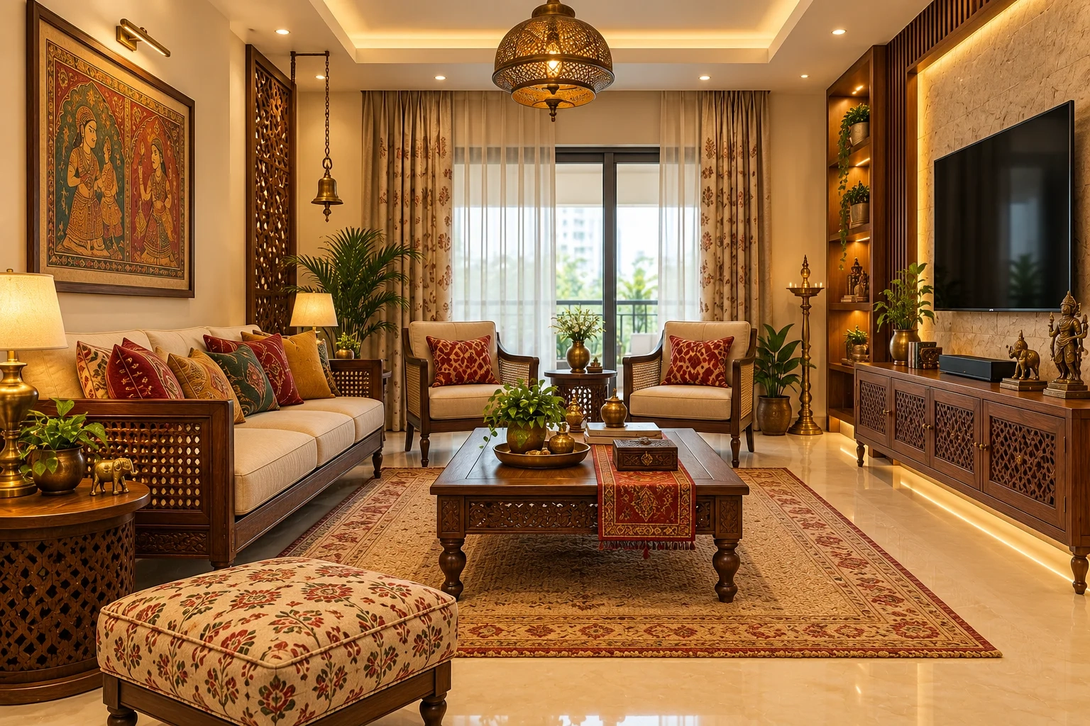 Ethnic Drawing Room