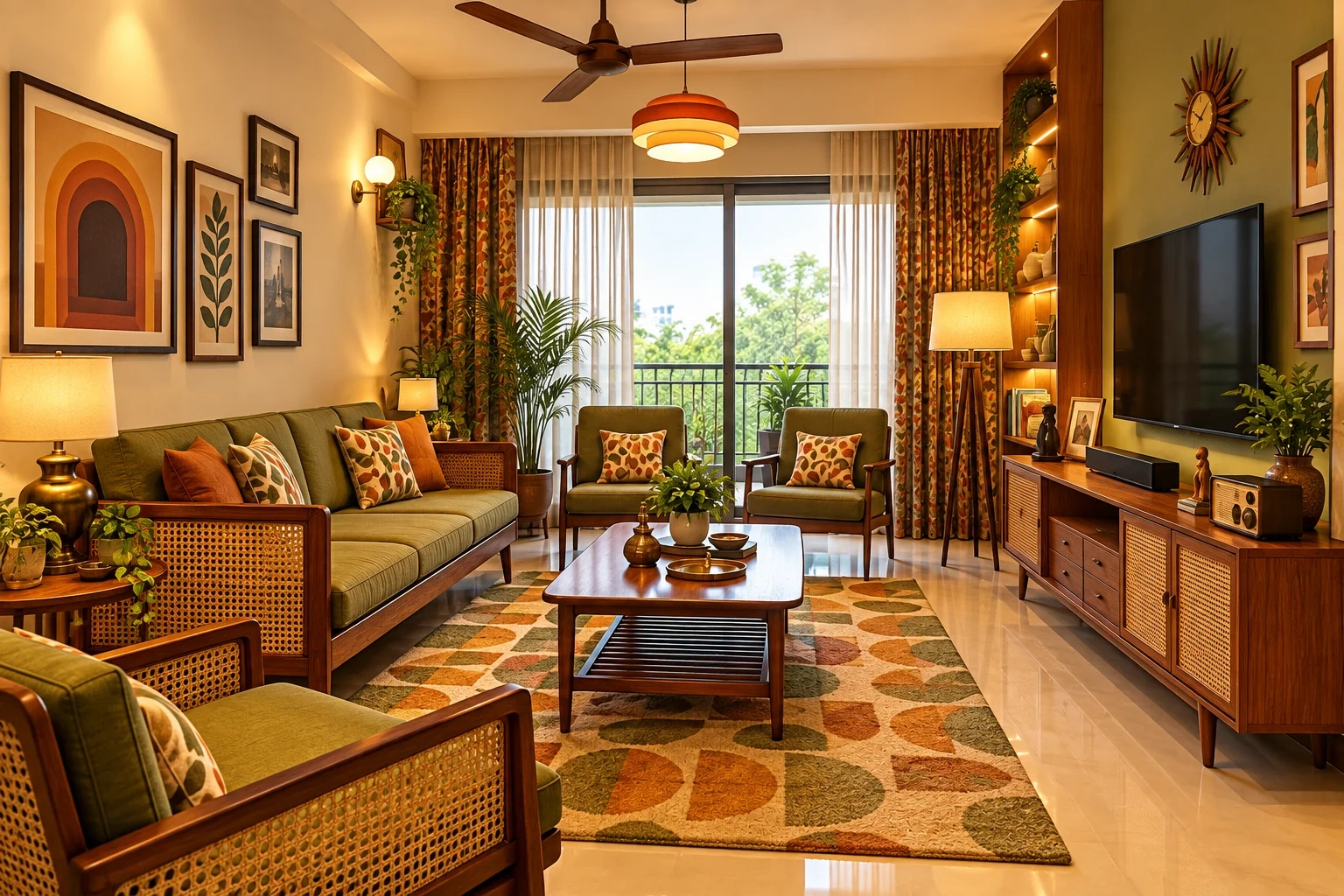 Retro Drawing Room