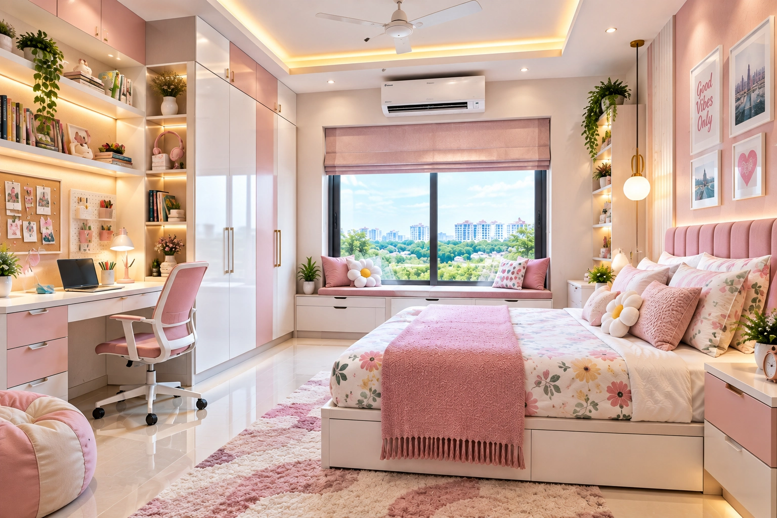 Pastel Dream Bedroom Retreat For Teenager Girls
