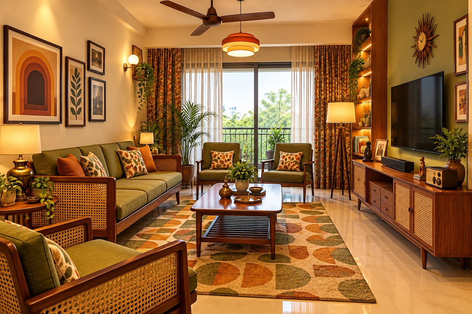 Retro Drawing Room
