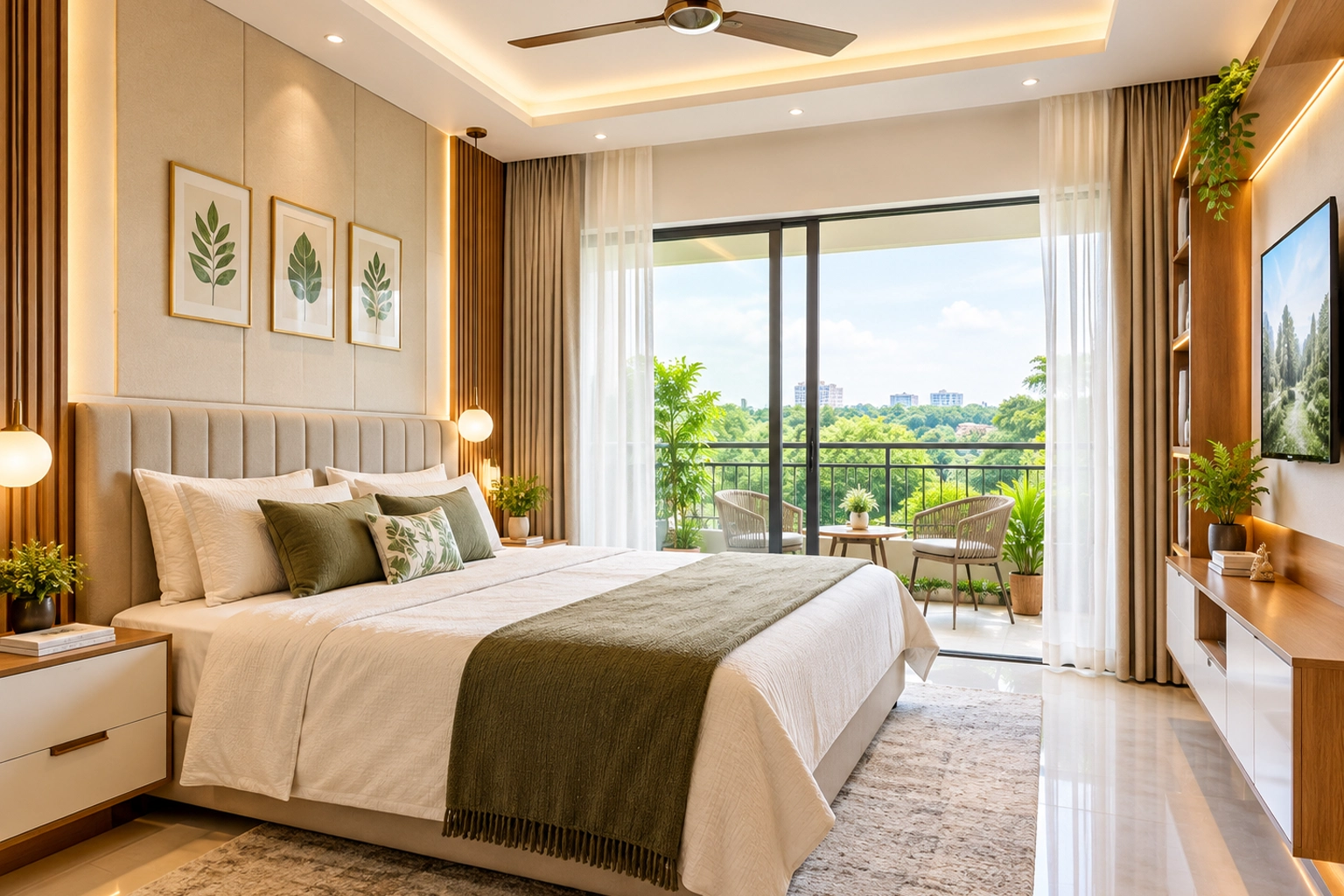 Luxurious Botanical Bedroom Retreat