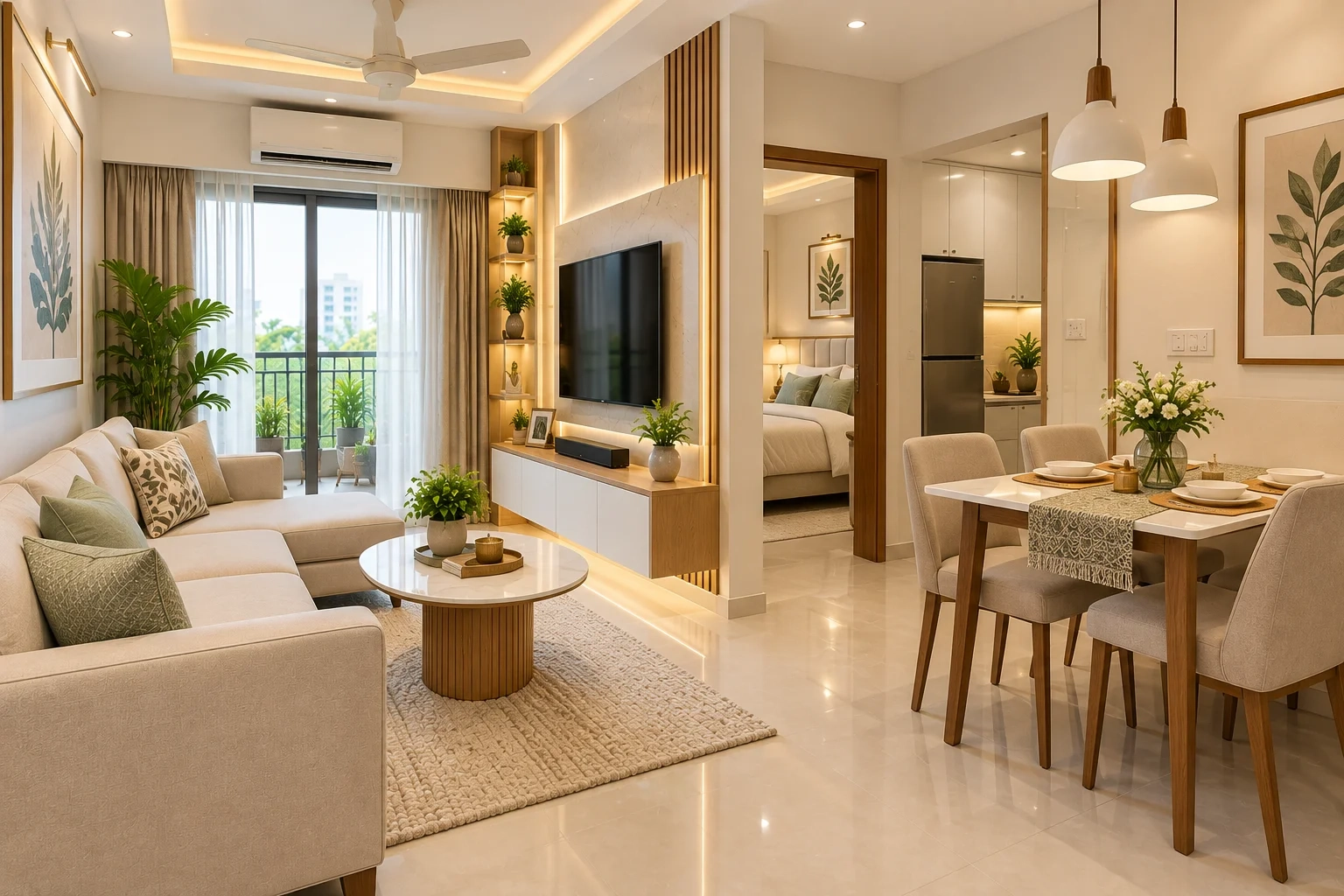 1 BHK Drawing cum Dining Room